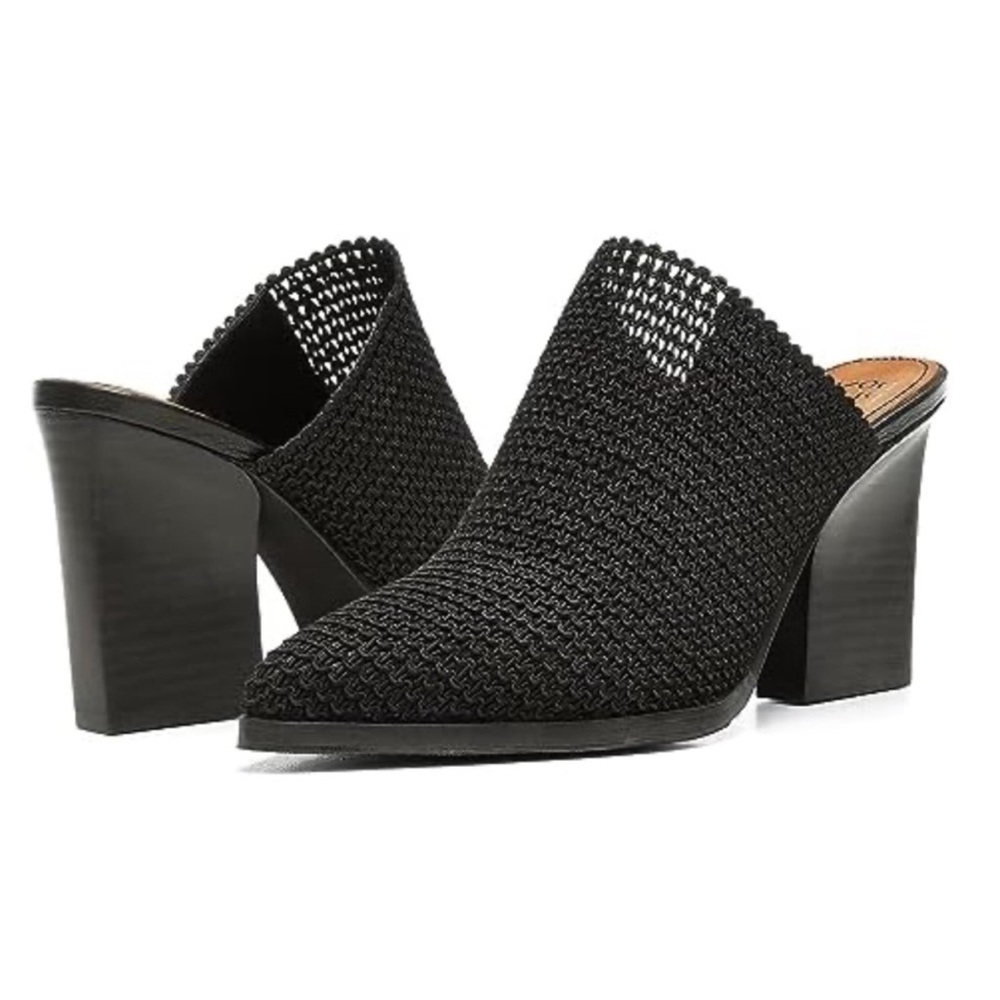 Donald Pliner Vami Black Basic Elastic Mules In S… - image 1